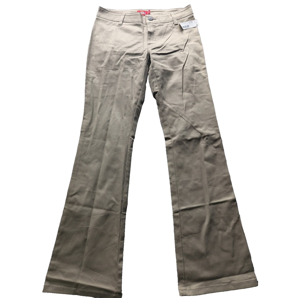 New Dickies Junior Worker Welt Pants Women's Size  3 Khaki Stretch Twill